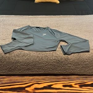 Gymshark crop long sleeve dri-fit shirt